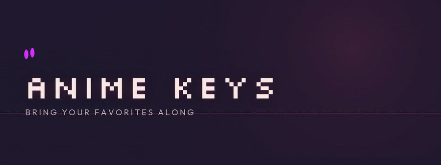Anime-themed keycaps collection banner, Tappy Bunny Tech