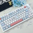 Simple Red Blue Keycap Sweet Bobo Cherry Profile Cute Heart Bow Checkered Element PBT Keycaps for Mechanical Keyboard
