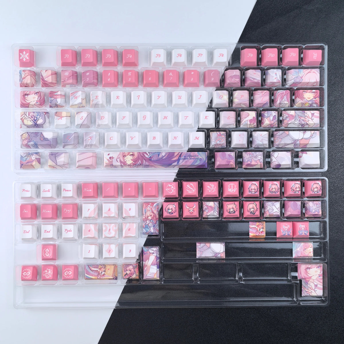 Close-up of the Cyrene pink sublimation print
