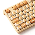 Close-up of the bread-shaped Mantou keycap design