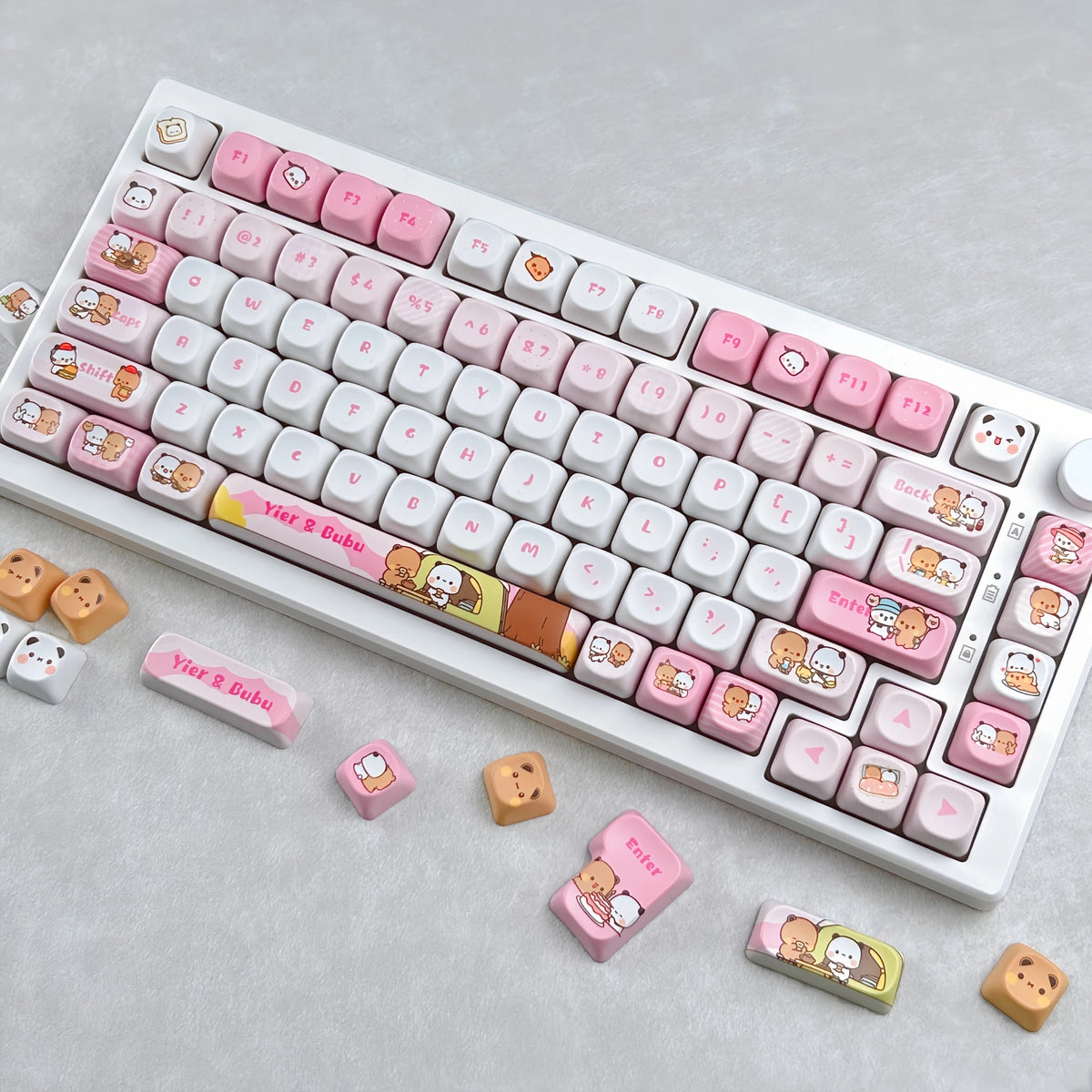 Bubu & Yier Keycap Set - Round PBT