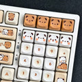 Bubu & Yier Keycap Accent Pack, 8-piece panda and bear PBT keycaps, MOA profile
