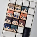 Jujutsu Kaisen Keycap Accent Pack, 11-piece anime character PBT keycaps, MOA profile