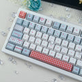 Sweet Bobo red and white checkered PBT keycaps, MOA profile