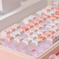 Close-up of the Strawberry Patch pink colorway