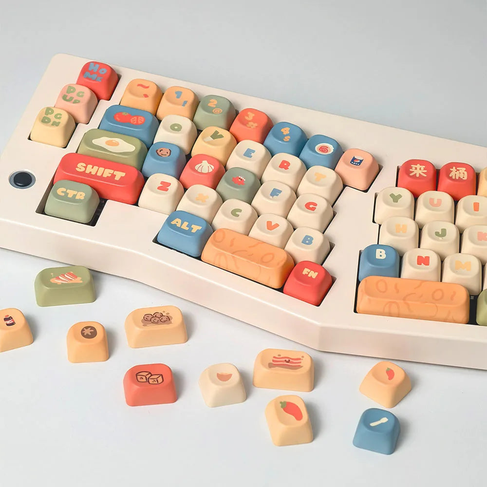 Close-up of the instant noodle cup accent keycap