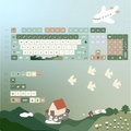 Trailhead Keycap Set, 124-piece green PBT keycaps, MOA profile