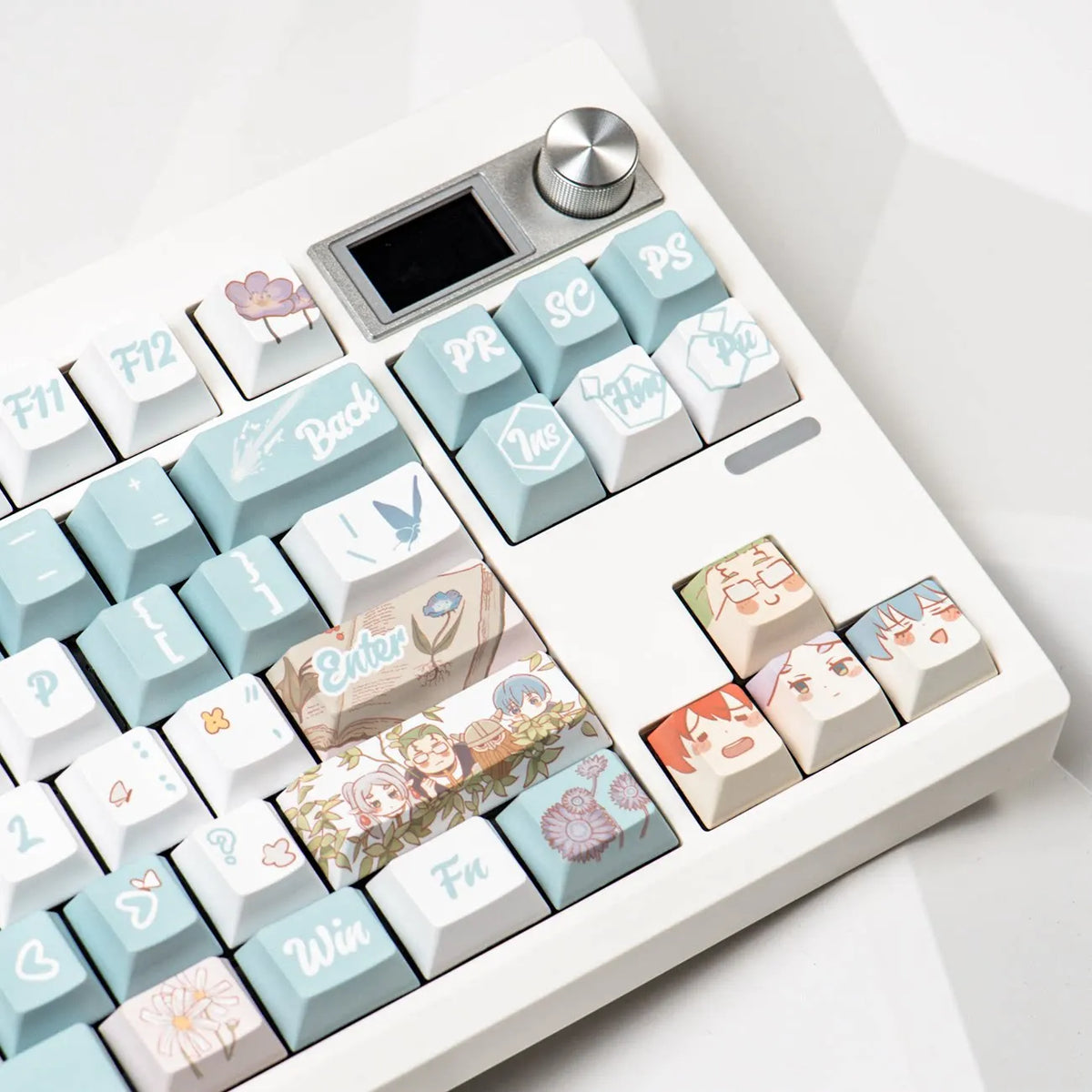 Frieren Keycap Set, 140-piece anime PBT keycaps, Cherry profile