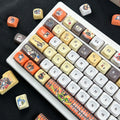 Bangboo Zenless Zone Zero PBT keycaps installed on a mechanical keyboard