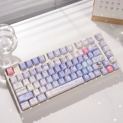 Columbina Hyposelenia Keycap PBT Custom Cherry/Moa Profile Genshin Impact Anime Game Keycaps for Mechanical Keyboard