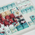 Dan Heng Honkai Star Rail PBT keycaps installed on a mechanical keyboard