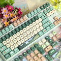 Trailhead Keycap Set, 124-piece green PBT keycaps, MOA profile
