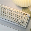 Whiskers Cat-Ear PBT keycaps installed on a mechanical keyboard