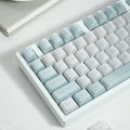 Glass Sea Keycap Set, 132-piece pearlescent translucent PC keycaps, Cherry profile