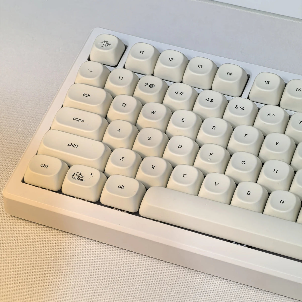 Close-up of the cat-ear accent keycap from the Whiskers Cat-Ear Keycap Set