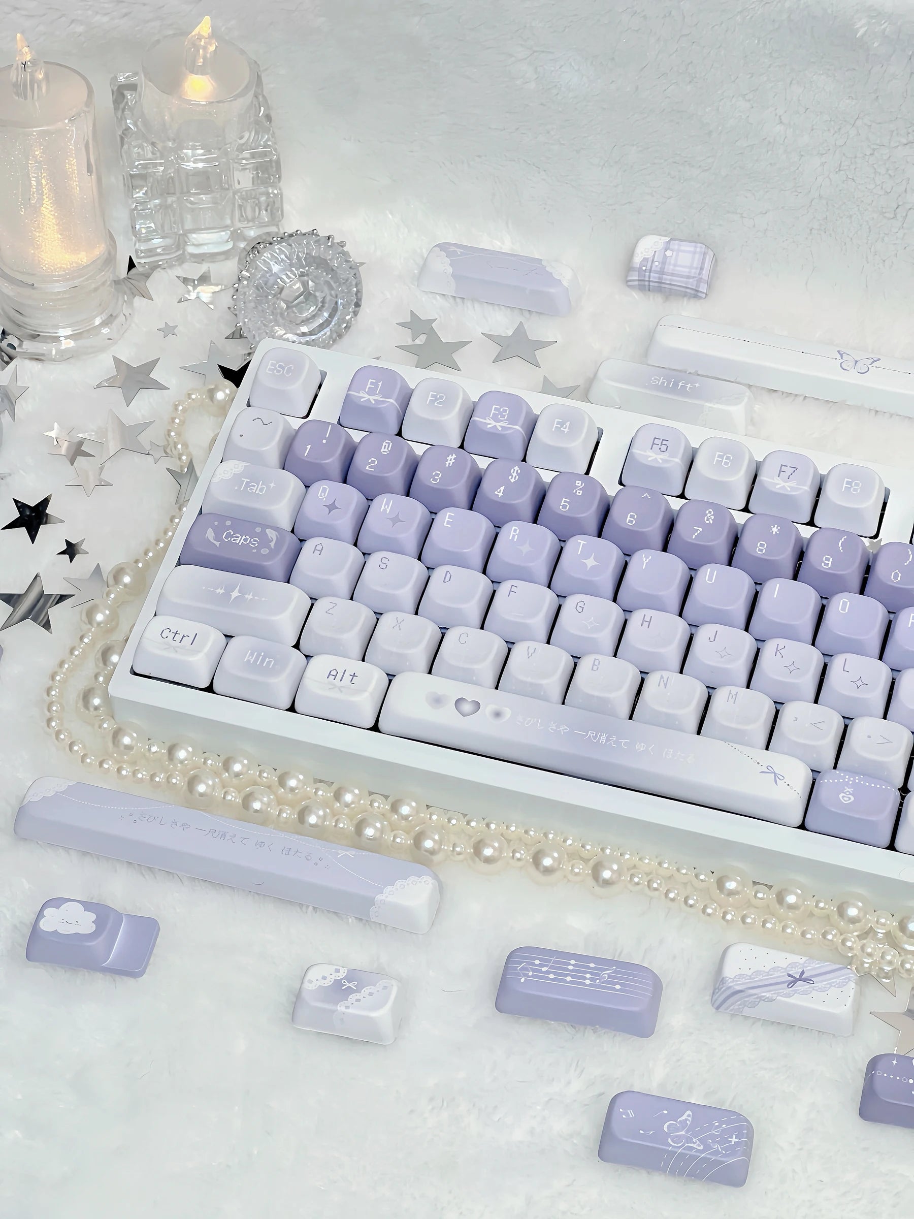 Moonlit Butterfly Keycap Set - 144pc PBT