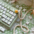 Summer Rain green PBT keycaps installed on a mechanical keyboard