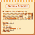 Close-up of the bread-shaped Mantou keycap design