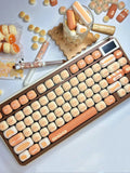 Mantou Bread PBT keycaps installed on a mechanical keyboard