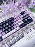 Close-up of the Grape Pixel purple colorway