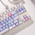 Columbina PBT keycaps, Cherry profile option, installed on a mechanical keyboard