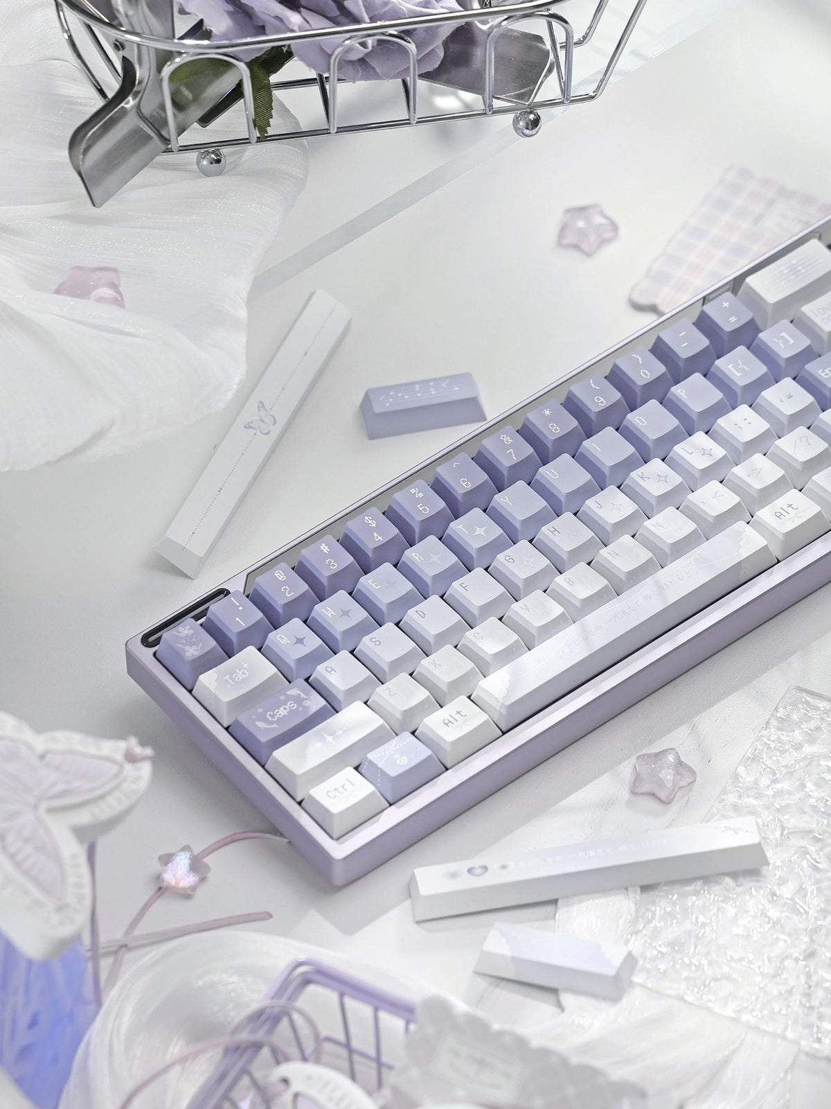 Moonlit Butterfly Keycap Set - 144pc PBT