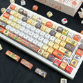 Bangboo Zenless Zone Zero keycaps shown from a different angle