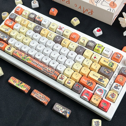 Original Bangboo Keycaps MOA Cartoon Cute ZZZ Anime Game Keyboard Caps PBT Custom Zenless Zone Zero Mechanical Keycap
