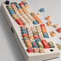 Instant Noodle keycaps shown from a different angle
