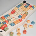 Instant Noodle PBT keycaps installed on a mechanical keyboard