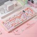 Strawberry Patch keycaps shown from a different angle