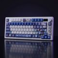 Furina Genshin Impact Keycap Set - PBT on a dark violet-lit backdrop